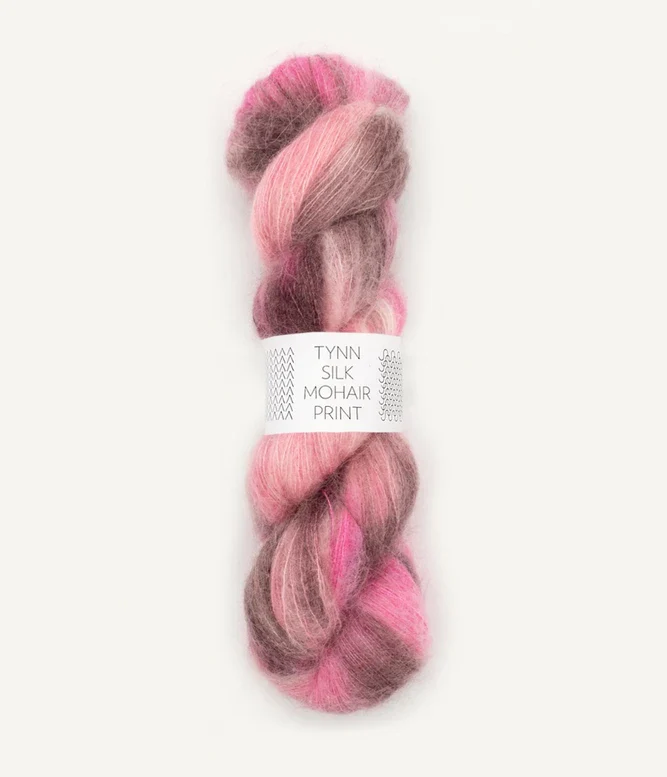 TYNN SILK MOHAIR PRINT de Sadnes Garn