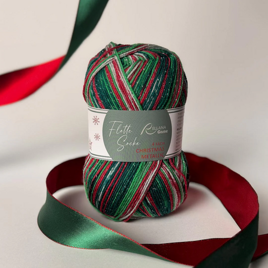 Flotte Socke CHRISTMAS 4 Ply de Rellana Garne