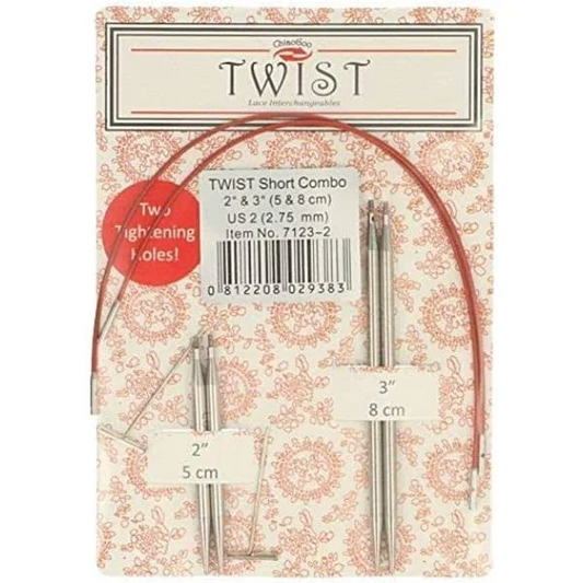 TWIST Short Combo de ChiaGoo (bleu et rouge)- 5 cm et 8 cm