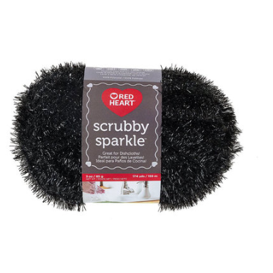 Scrubby Sparkle-Red Heart