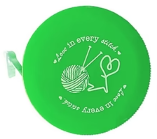 Ruban à  mesurer rétractable ' love is in every stitch'