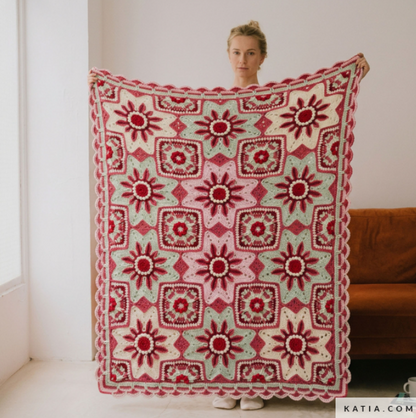 Kit CAL Stars in Bloom : Couverture de Fleurs au Crochet