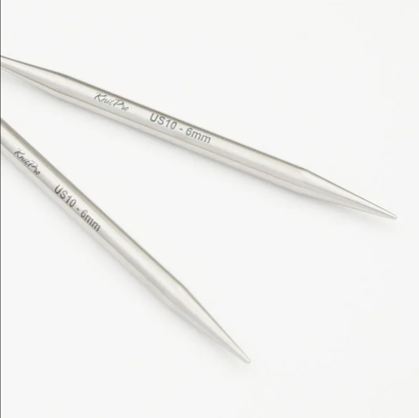 Aiguilles circulaires interchangeables Stelo Lace 4'' de Knitpro