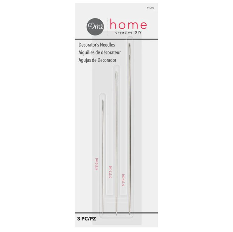 Lot de 3 aiguilles à main pour décorateur Dritz (Réf. 44003)