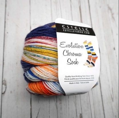 Evolution Chroma Sock de Estelle Yarns