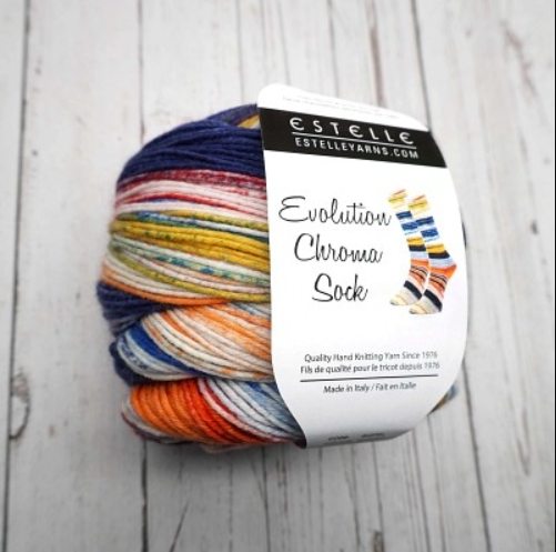 Evolution Chroma Sock de Estelle Yarns