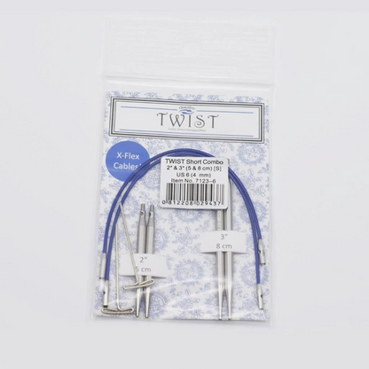TWIST Short Combo de ChiaGoo (bleu et rouge)- 5 cm et 8 cm