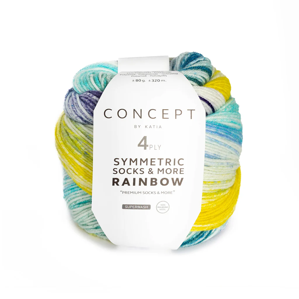 SYMMETRIC SOCKS & MORE - RAINBOW de Concept by Katia